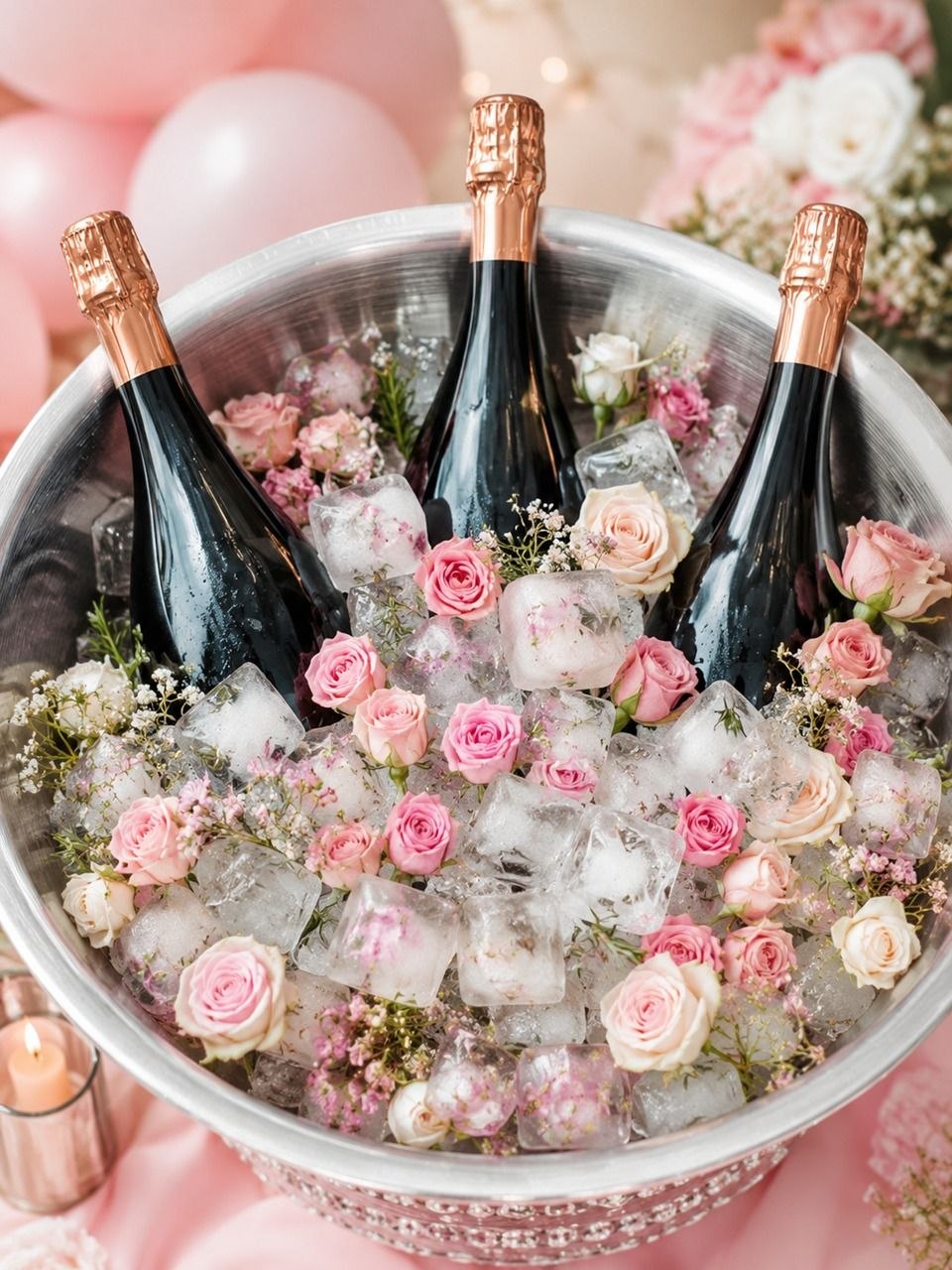 Bride-to-be celebrating at her bridal shower